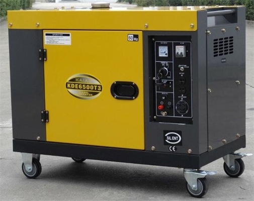 7kva একক সিলিন্ডার 3 ফেজ 60hz নীরব ডিজেল জেনারেটর