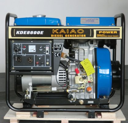 মডেল KDE8600E KAIAO ব্র্যান্ড 6kw ডিজেল জেনারেটর সেট