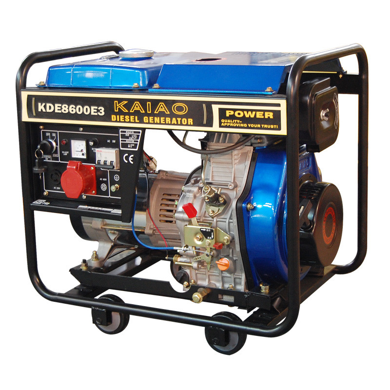 খুলুন ফ্রেম কারখানার জন্য 6.3Kva ডিজেল জেনারেটর Recoil স্টার্টার / তেল দায়ের