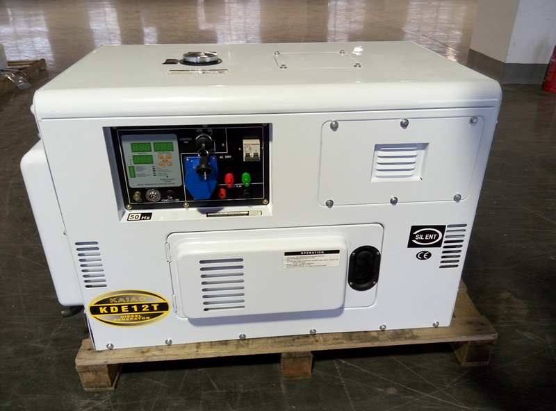 KDE12T 8KW পোর্টেবল মিনিয়েচার ডিজেল জেনারেটর, বৈদ্যুতিক স্টার্টিং সহ ডিজেল ইঞ্জিন জেনারেটর সেট